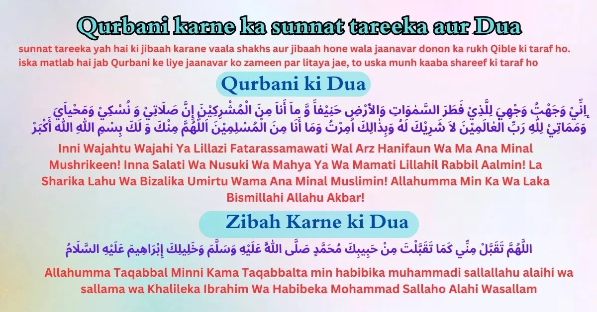 Eid Al Adha me Qurbani karne ka sunnat tareeka
