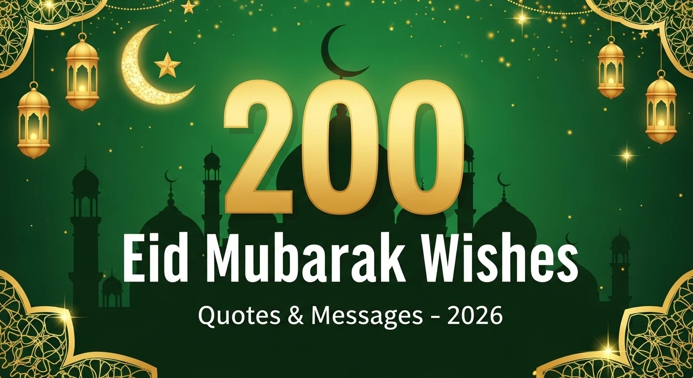 200 Eid Mubarak Wishes, Quotes & Messages