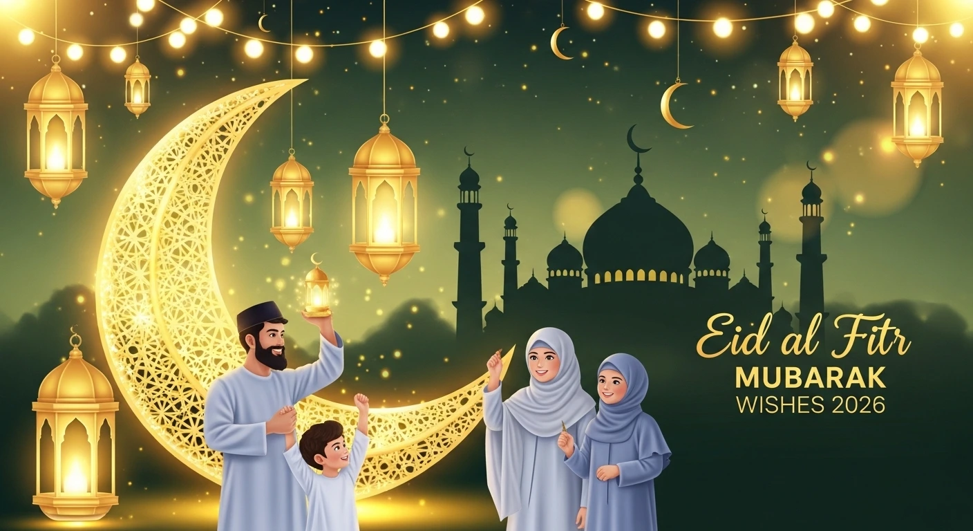 Eid al Fitr Mubarak Wishes for 2026 (Best Messages)