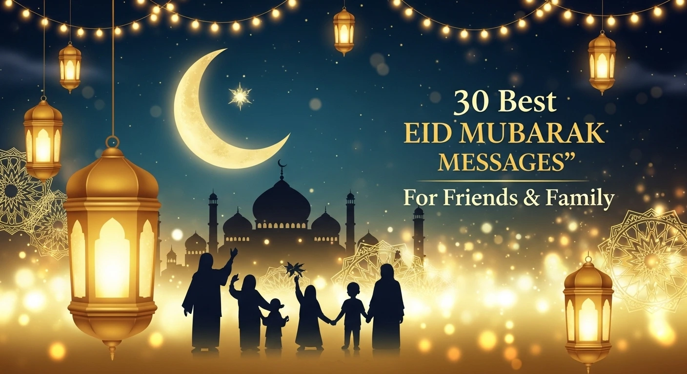 30 Best Eid Mubarak Messages for Friends & Family
